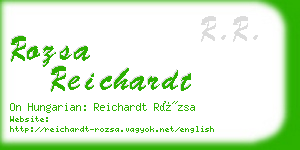 rozsa reichardt business card